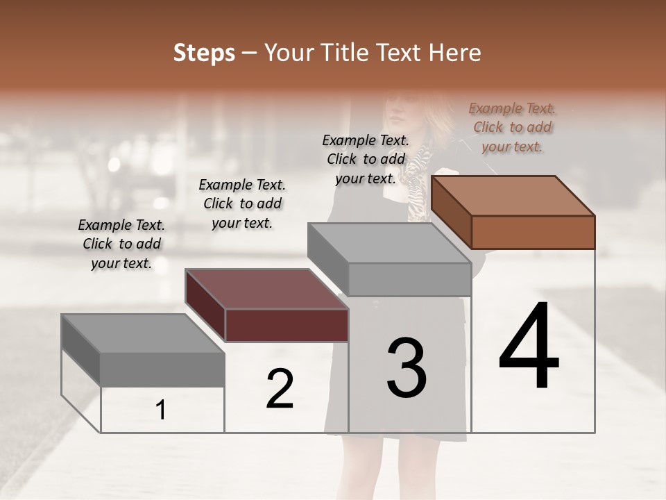 Beautiful Crossing Sad PowerPoint Template