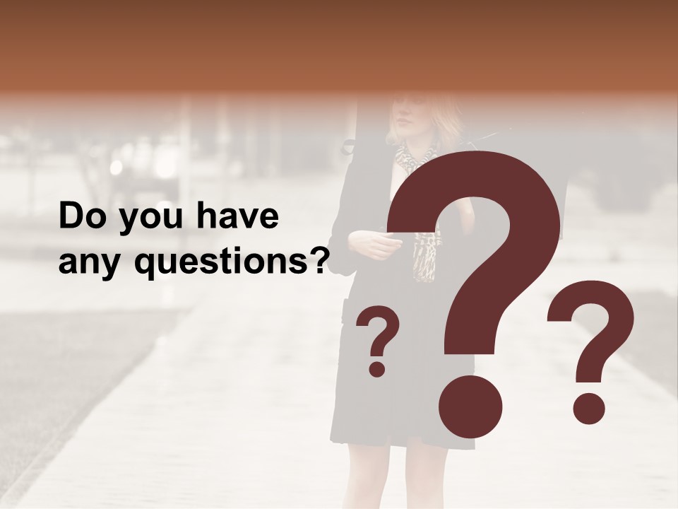 Beautiful Crossing Sad PowerPoint Template