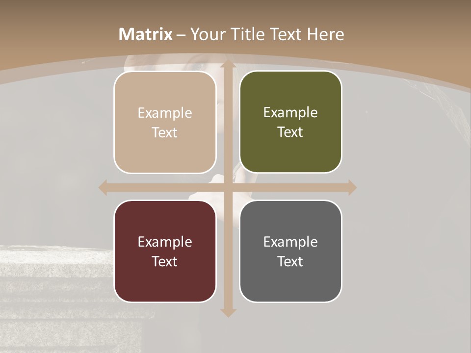 Beautiful Contemplation Girl PowerPoint Template