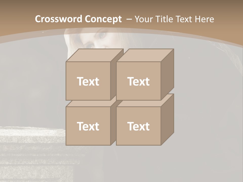 Beautiful Contemplation Girl PowerPoint Template