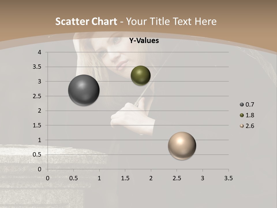 Beautiful Contemplation Girl PowerPoint Template