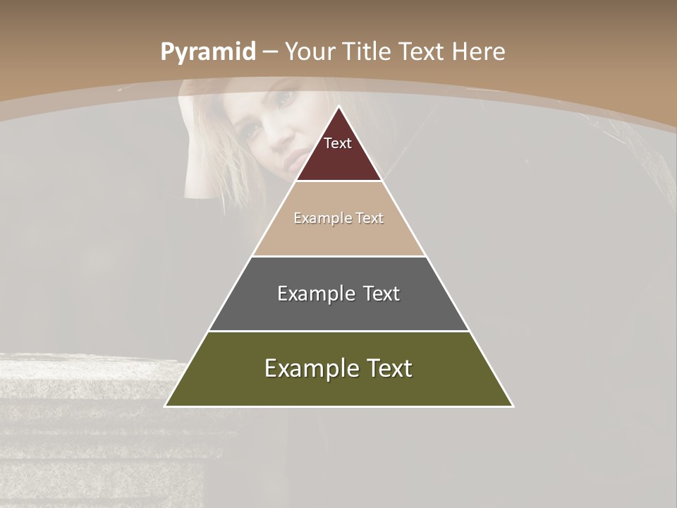 Beautiful Contemplation Girl PowerPoint Template