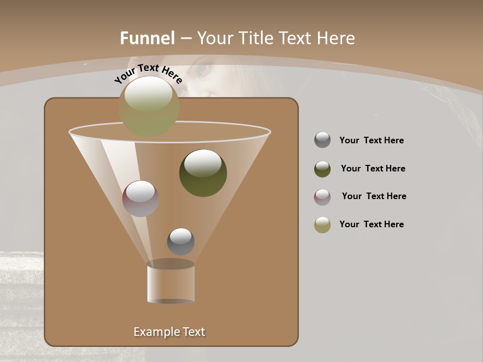 Beautiful Contemplation Girl PowerPoint Template