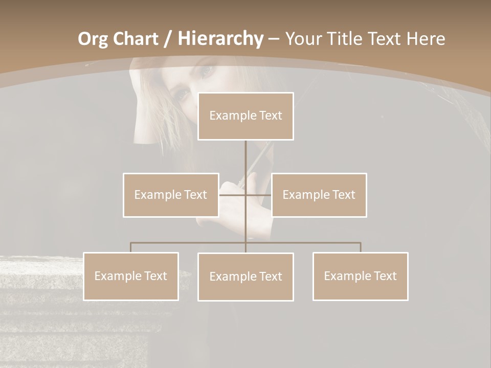 Beautiful Contemplation Girl PowerPoint Template