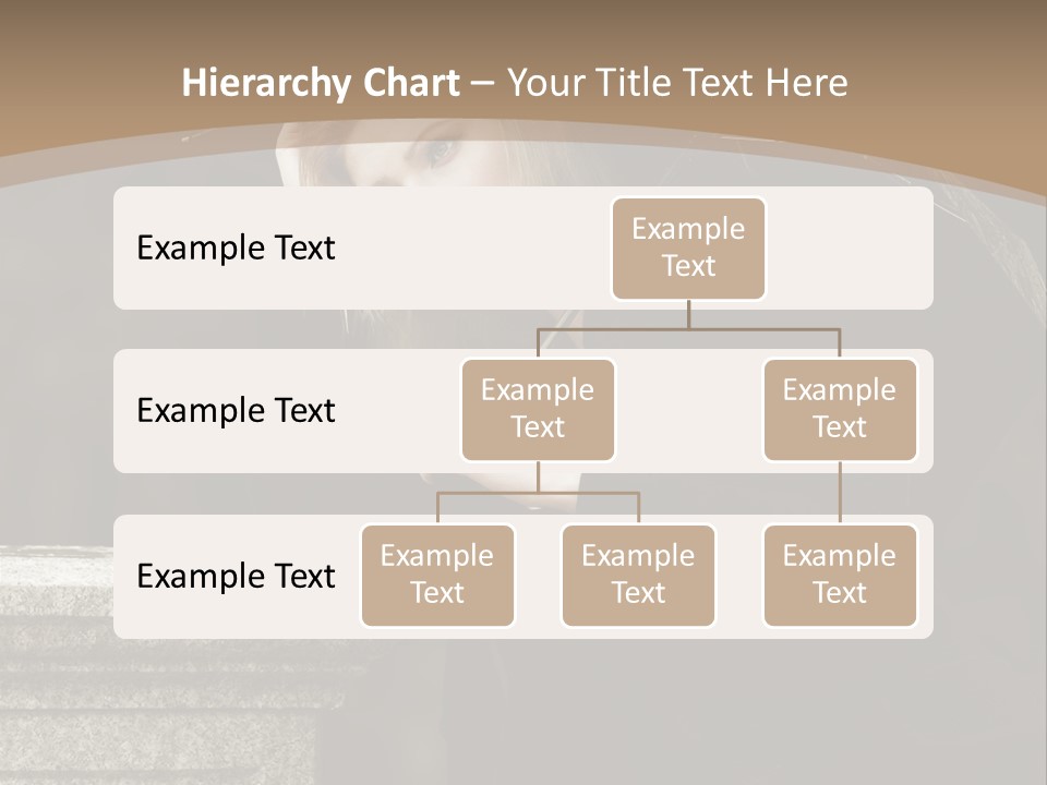Beautiful Contemplation Girl PowerPoint Template