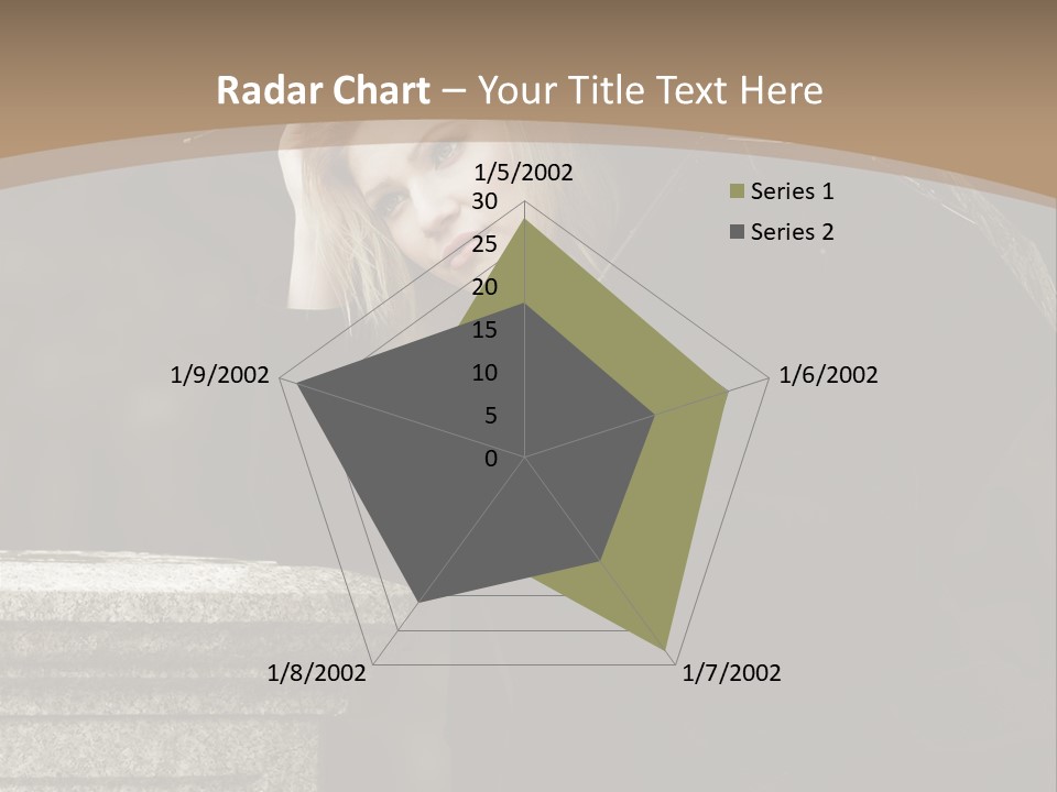 Beautiful Contemplation Girl PowerPoint Template