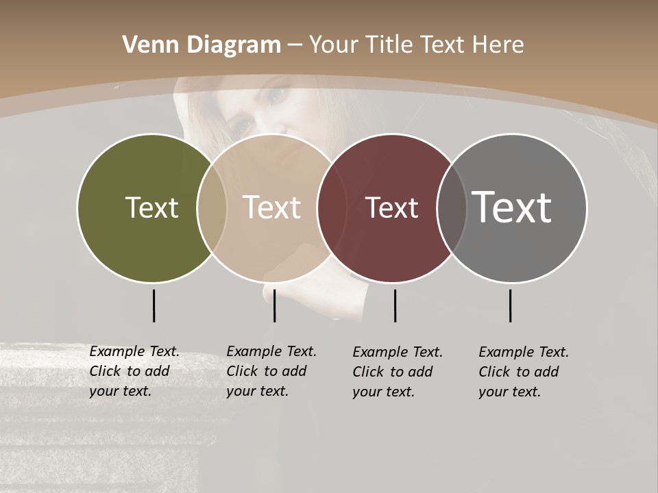 Beautiful Contemplation Girl PowerPoint Template