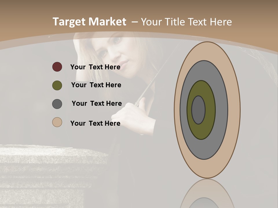 Beautiful Contemplation Girl PowerPoint Template