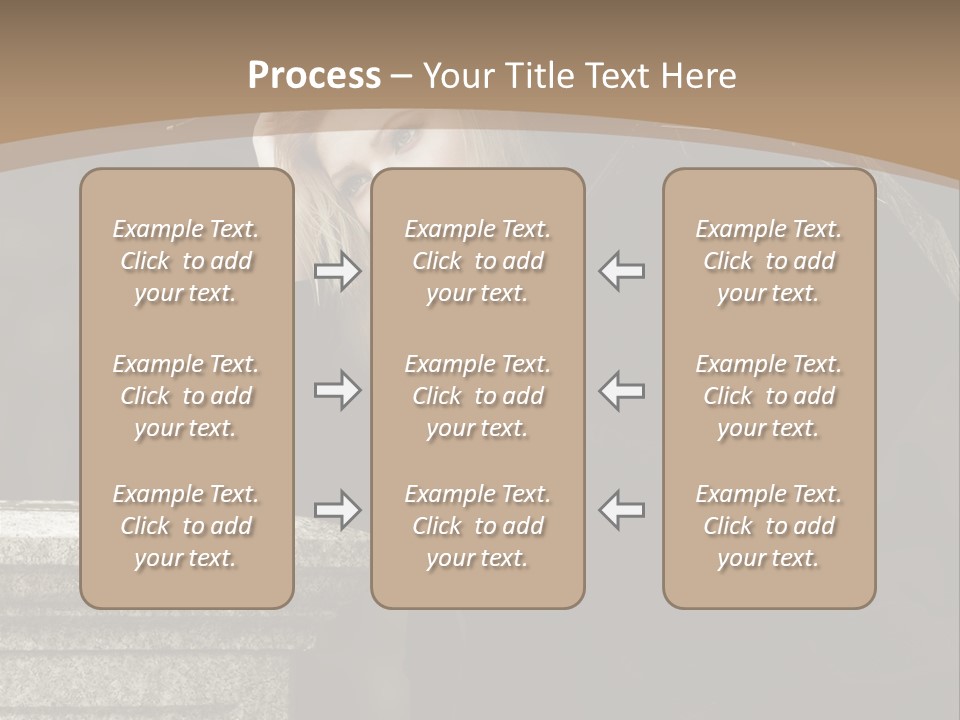 Beautiful Contemplation Girl PowerPoint Template