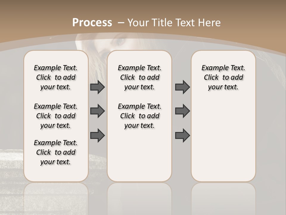 Beautiful Contemplation Girl PowerPoint Template