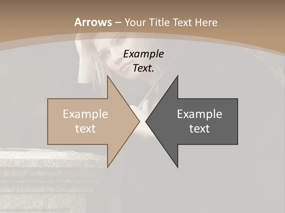 Beautiful Contemplation Girl PowerPoint Template