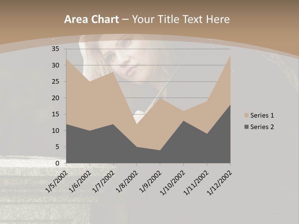 Beautiful Contemplation Girl PowerPoint Template