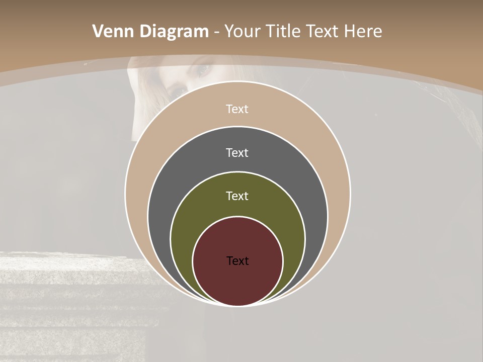 Beautiful Contemplation Girl PowerPoint Template