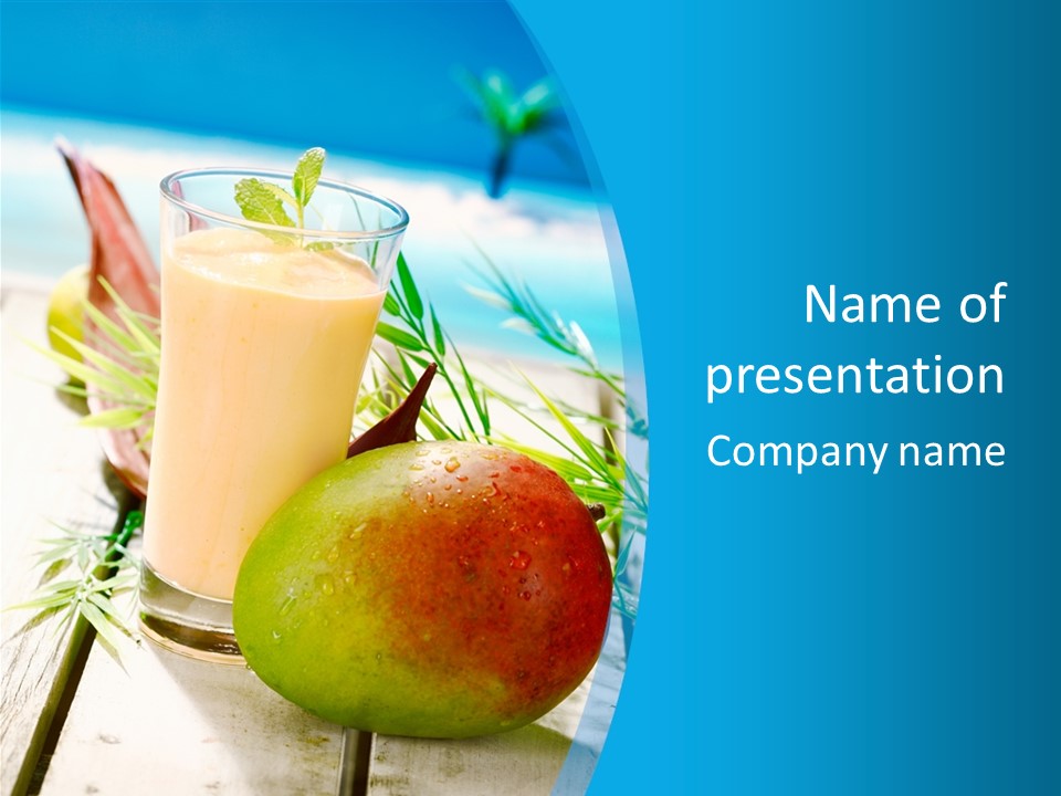 Nutritious Nobody Creamy PowerPoint Template