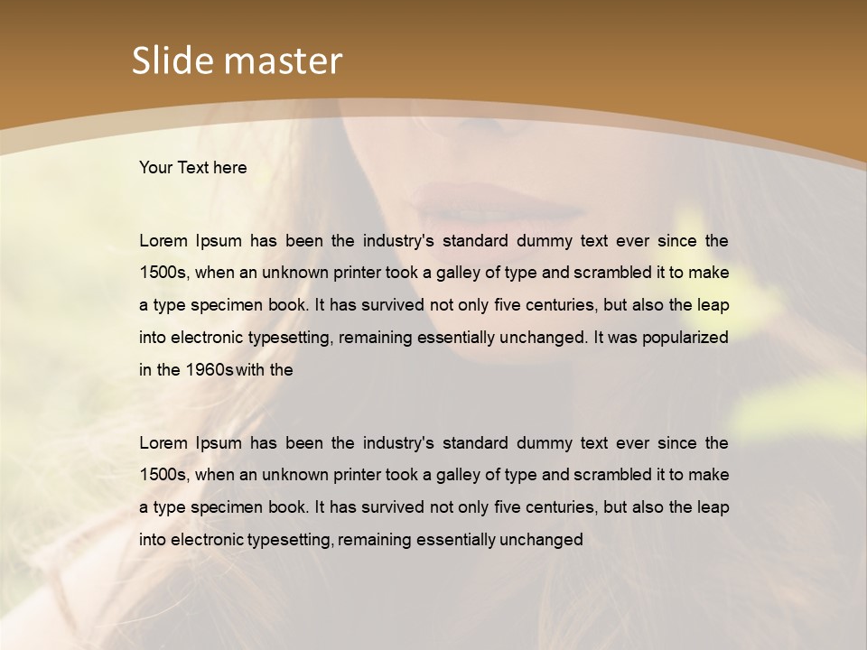 Purely Sensual Summer PowerPoint Template