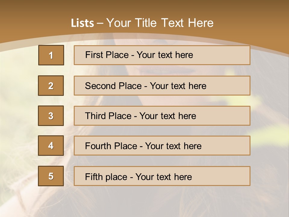 Purely Sensual Summer PowerPoint Template