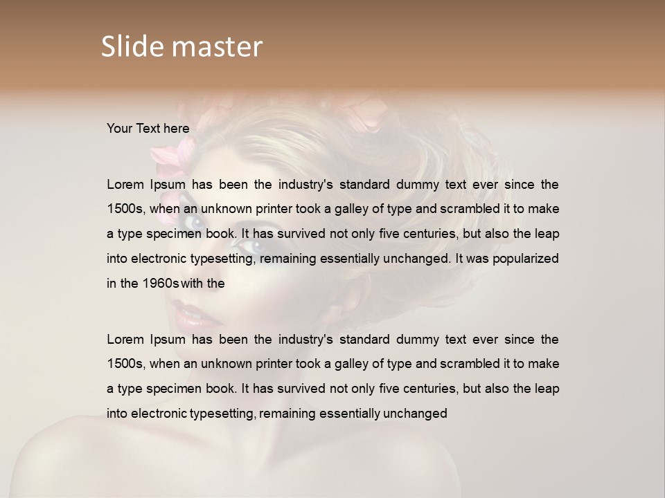 Gentle Girl Eyes PowerPoint Template