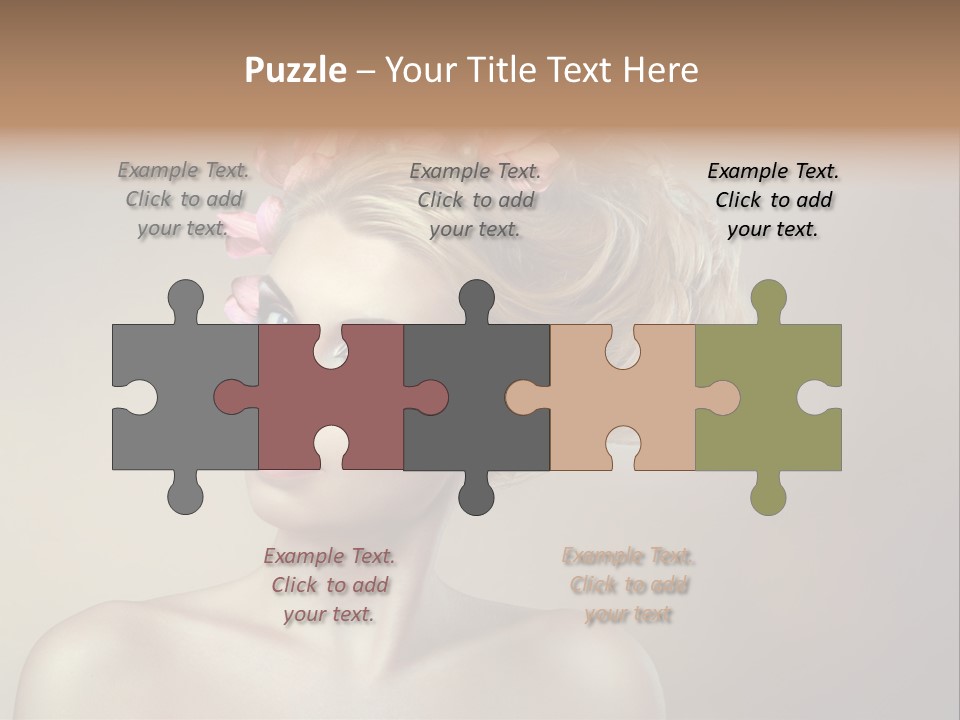 Gentle Girl Eyes PowerPoint Template