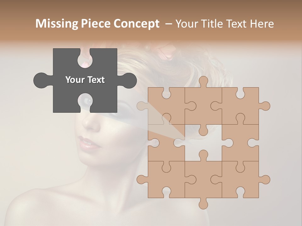 Gentle Girl Eyes PowerPoint Template