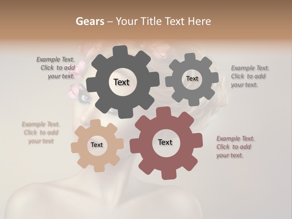 Gentle Girl Eyes PowerPoint Template