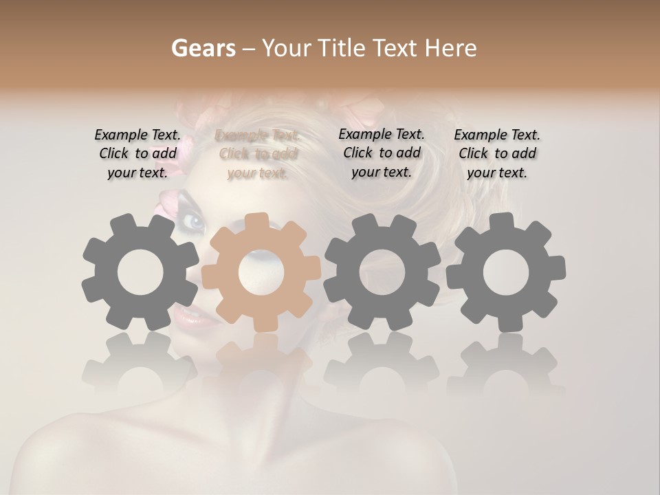 Gentle Girl Eyes PowerPoint Template