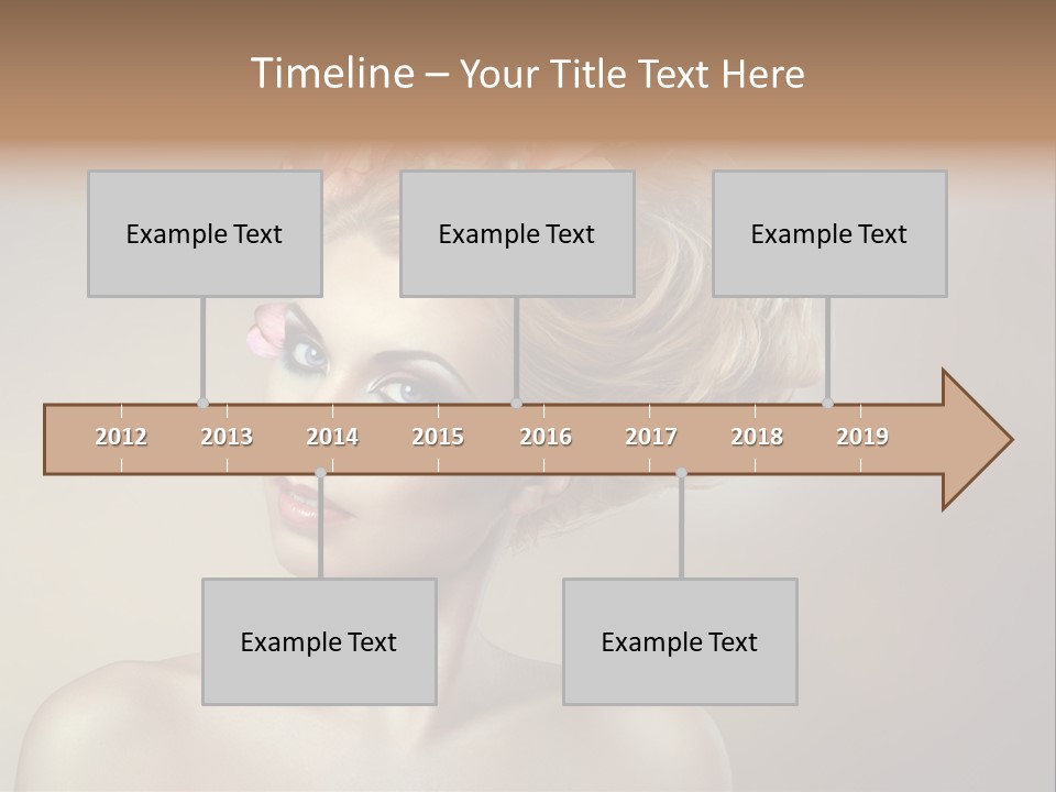 Gentle Girl Eyes PowerPoint Template