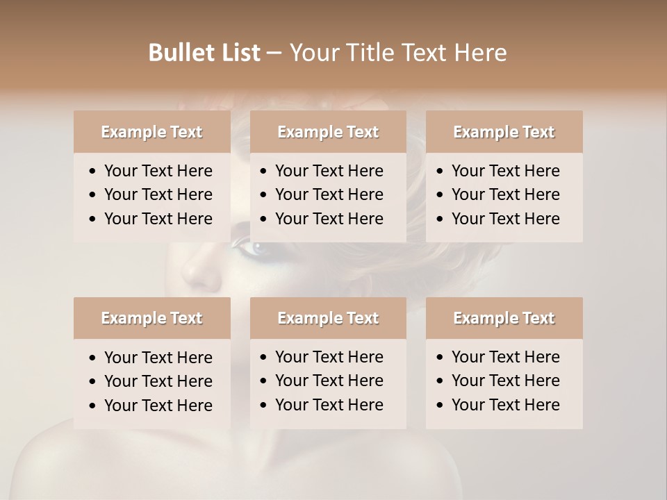 Gentle Girl Eyes PowerPoint Template