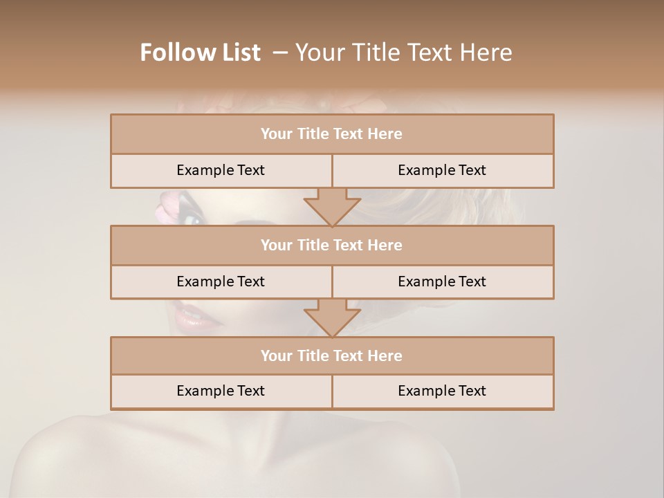 Gentle Girl Eyes PowerPoint Template