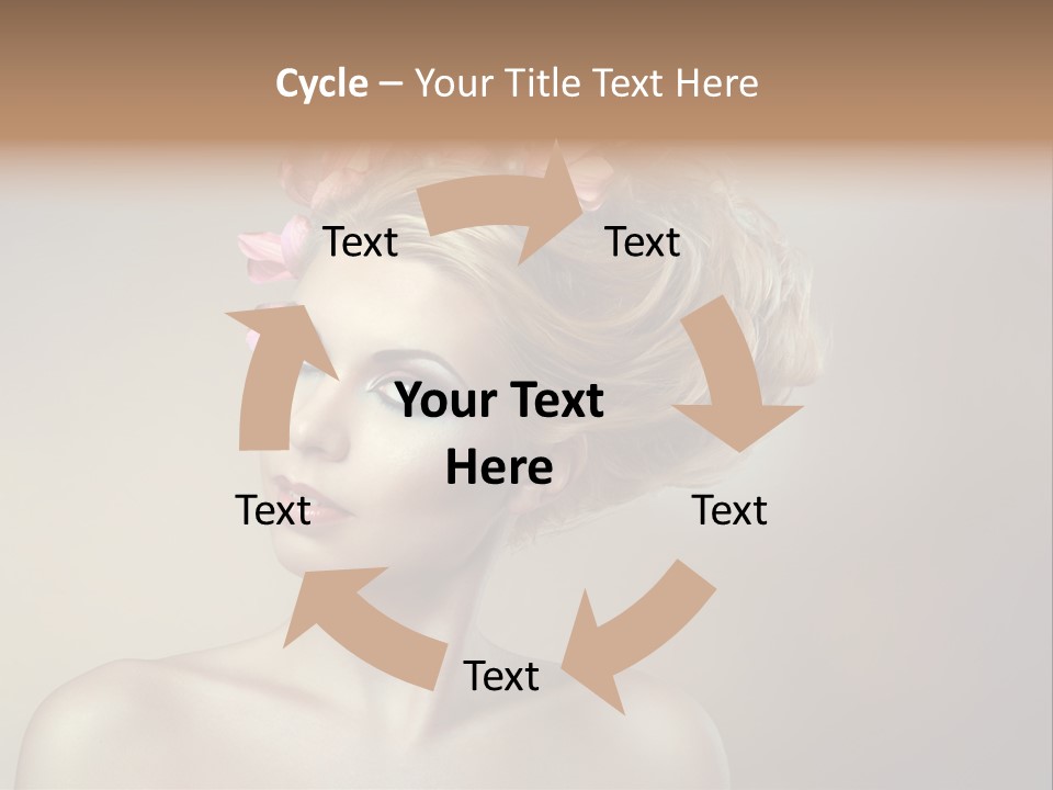 Gentle Girl Eyes PowerPoint Template