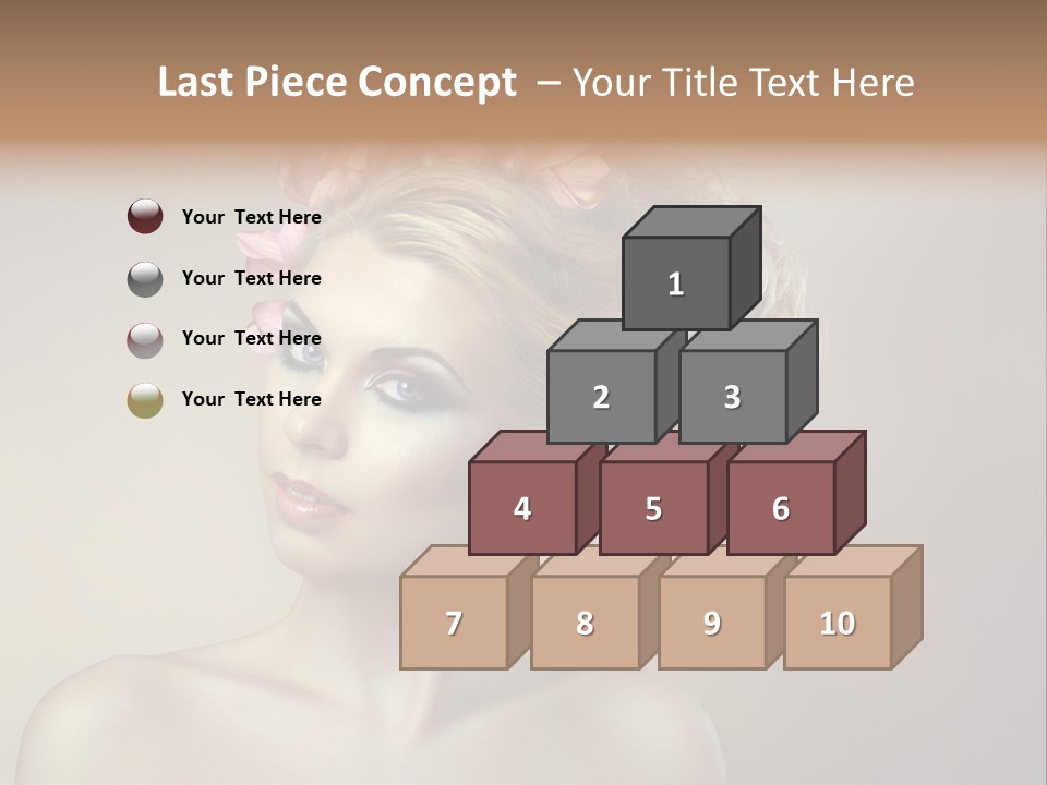 Gentle Girl Eyes PowerPoint Template