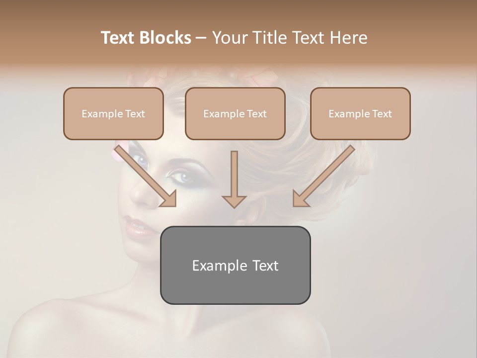 Gentle Girl Eyes PowerPoint Template