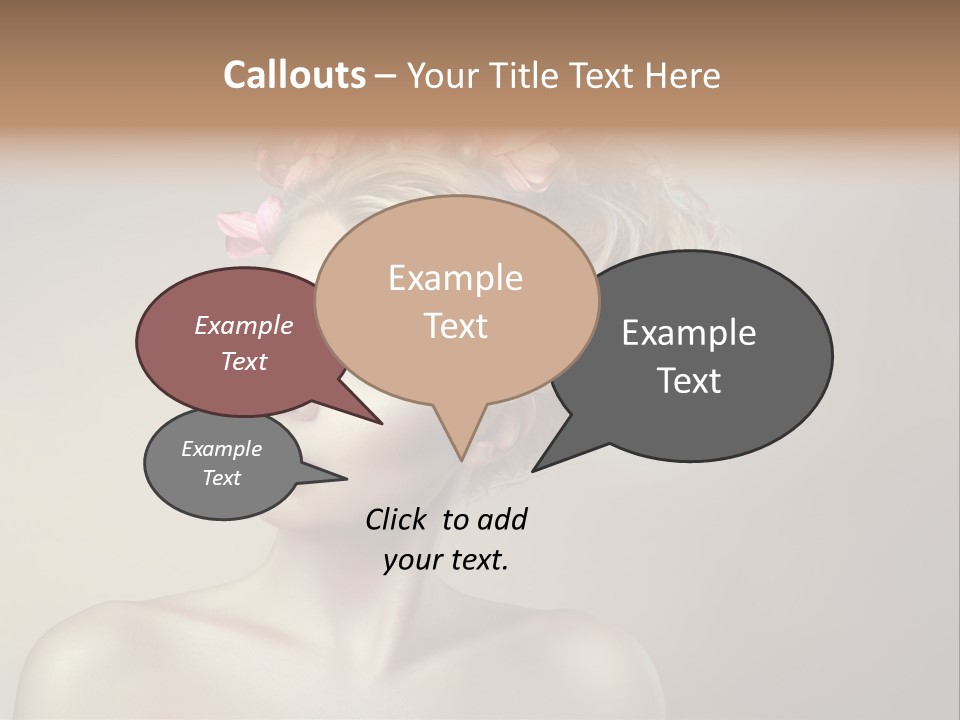 Gentle Girl Eyes PowerPoint Template