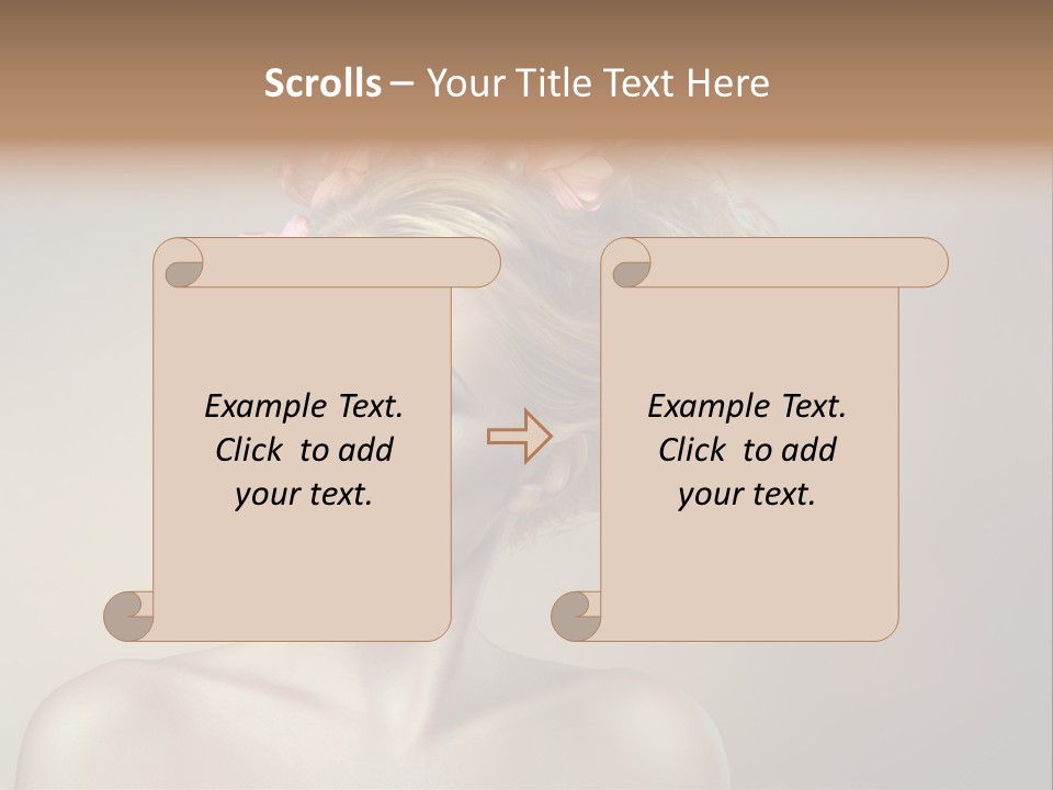 Gentle Girl Eyes PowerPoint Template