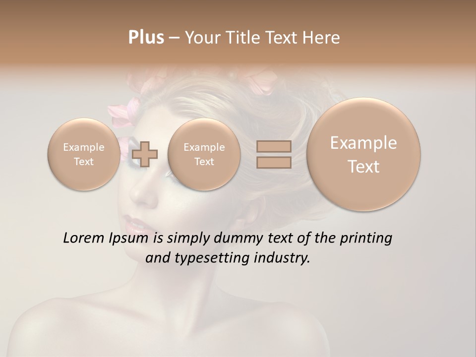 Gentle Girl Eyes PowerPoint Template