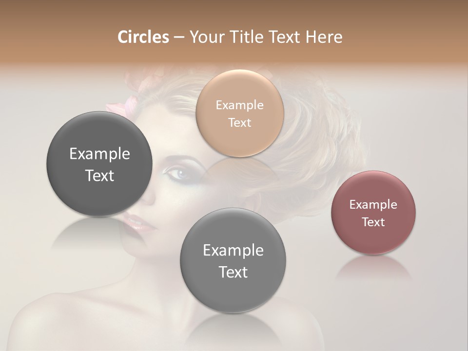 Gentle Girl Eyes PowerPoint Template