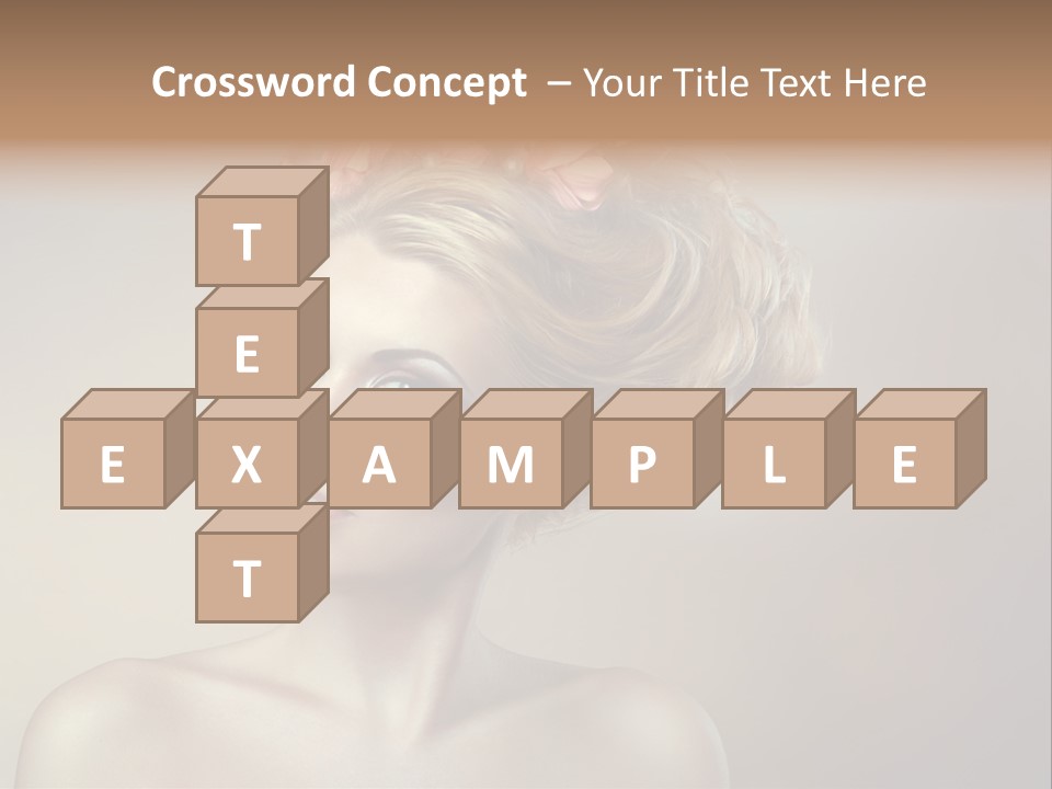 Gentle Girl Eyes PowerPoint Template