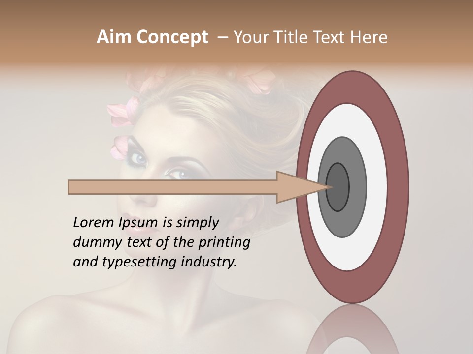 Gentle Girl Eyes PowerPoint Template