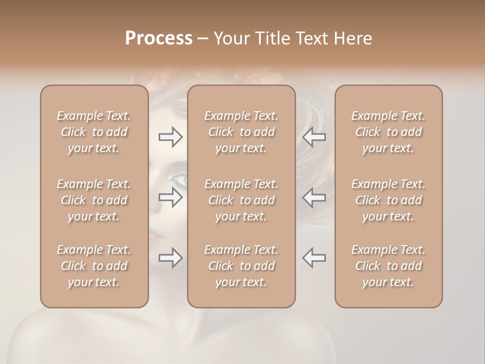 Gentle Girl Eyes PowerPoint Template