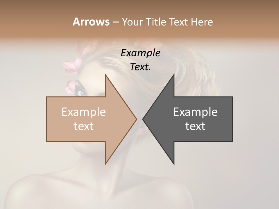 Gentle Girl Eyes PowerPoint Template