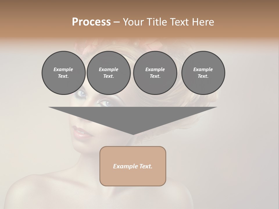 Gentle Girl Eyes PowerPoint Template