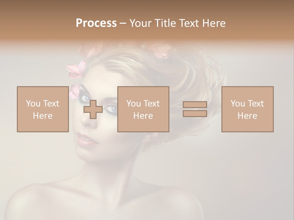 Gentle Girl Eyes PowerPoint Template