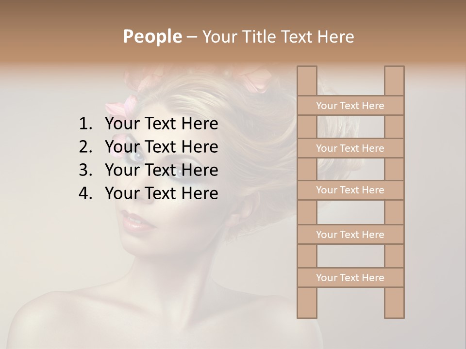 Gentle Girl Eyes PowerPoint Template