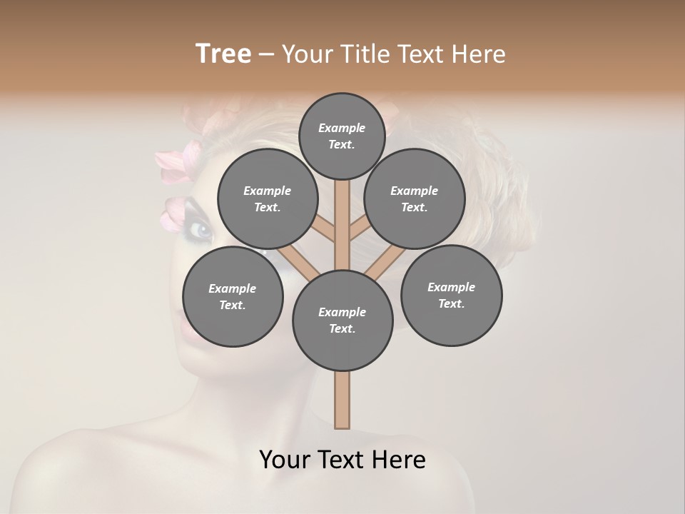 Gentle Girl Eyes PowerPoint Template