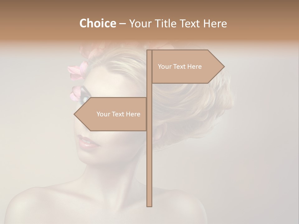 Gentle Girl Eyes PowerPoint Template