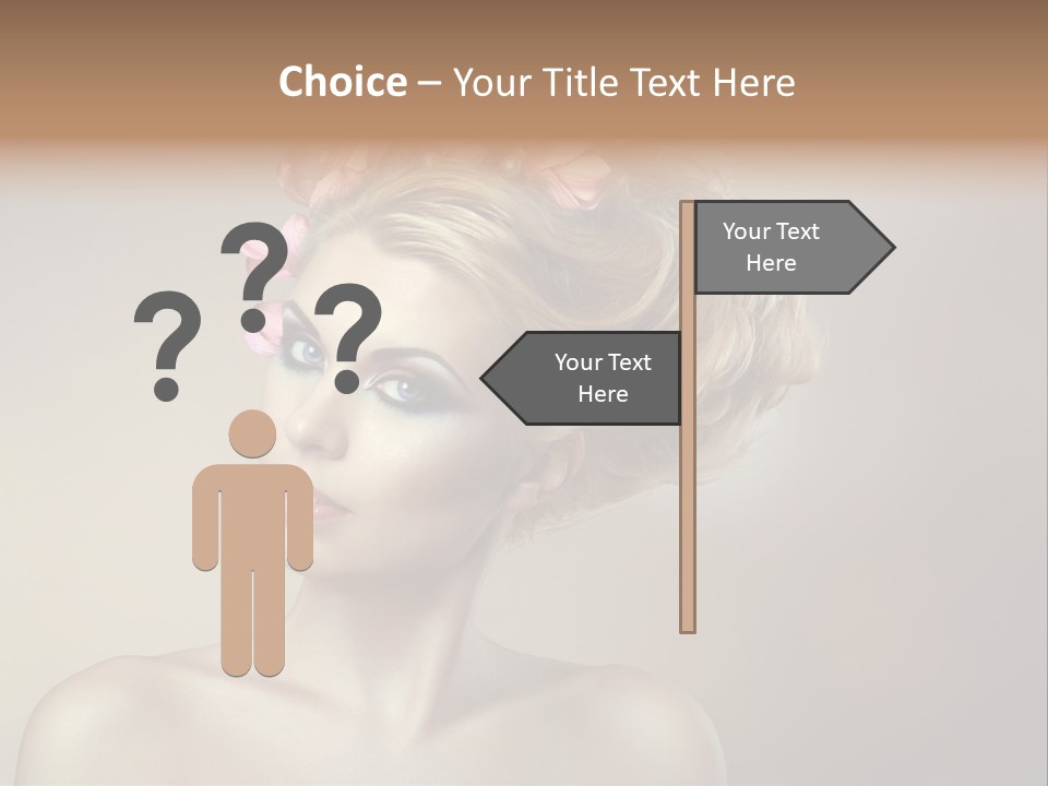 Gentle Girl Eyes PowerPoint Template