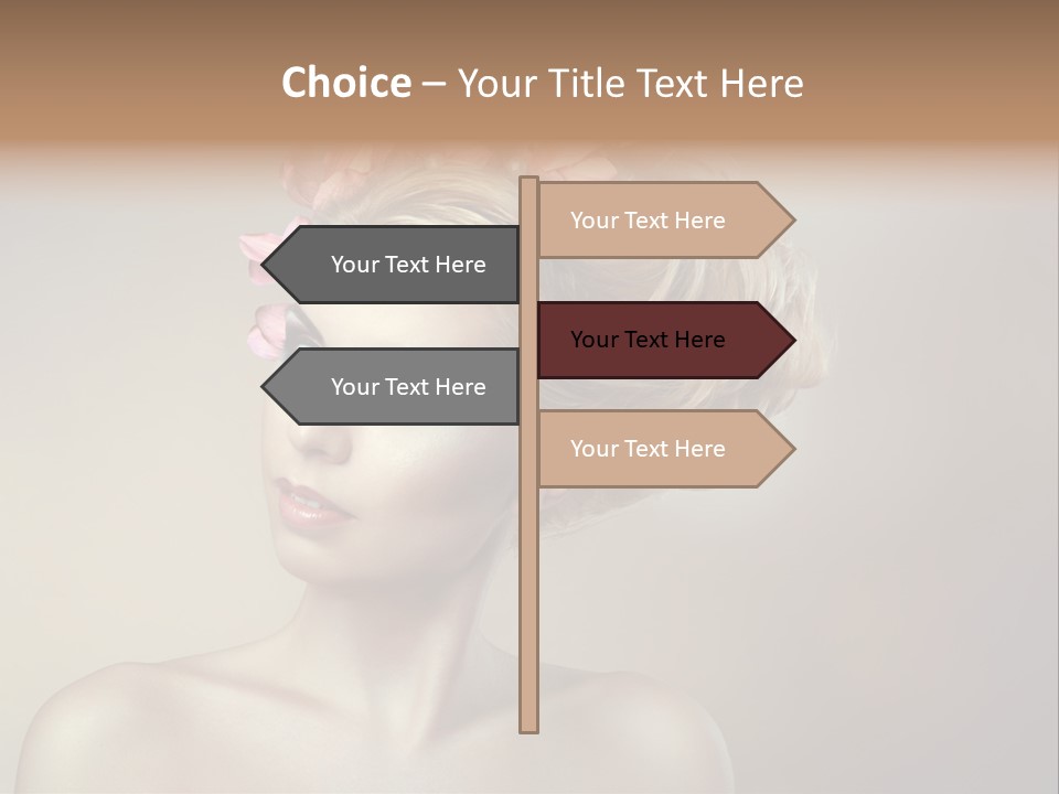 Gentle Girl Eyes PowerPoint Template