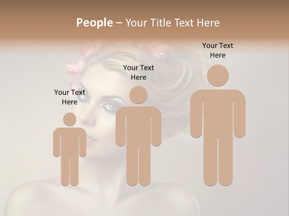 Gentle Girl Eyes PowerPoint Template