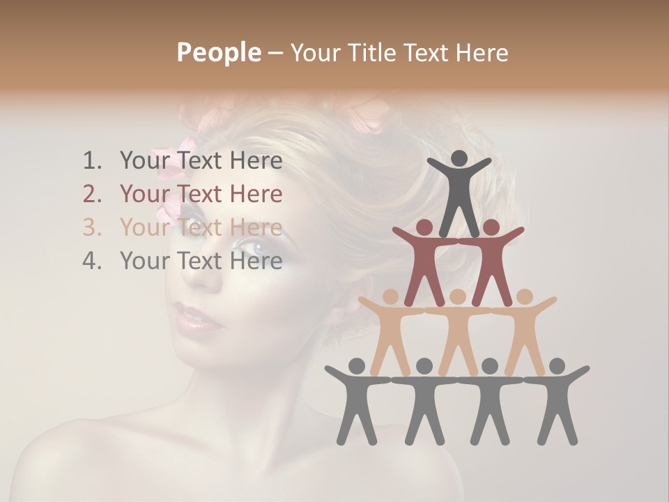 Gentle Girl Eyes PowerPoint Template