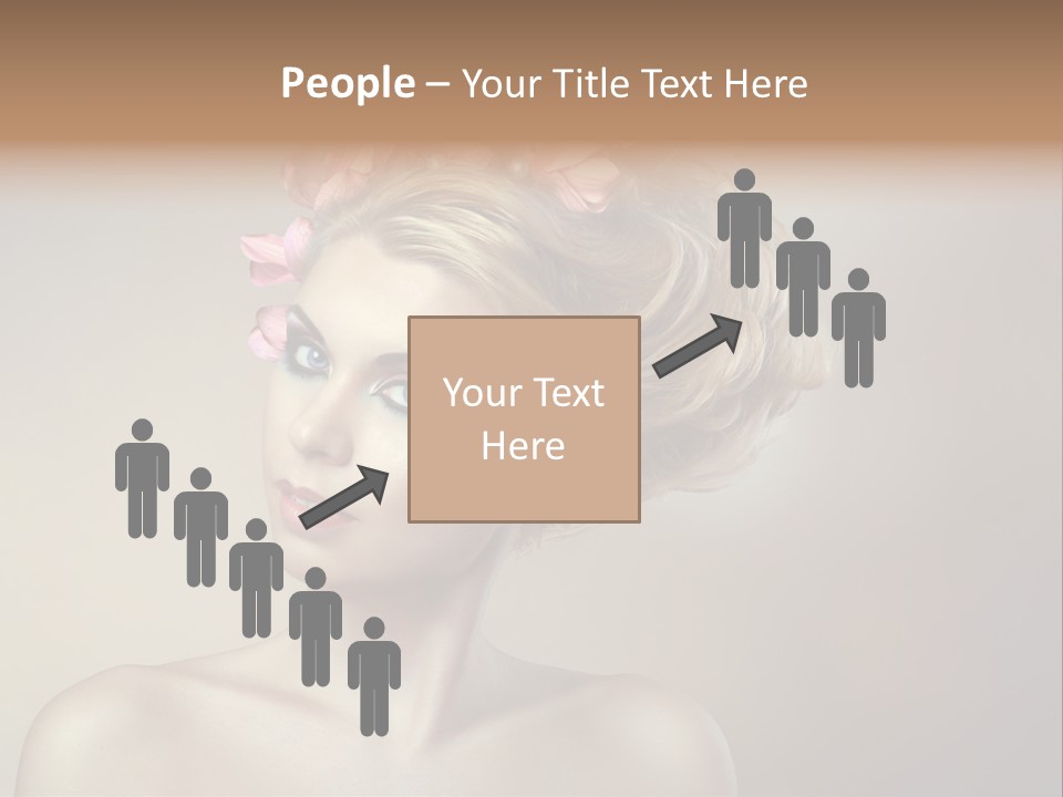 Gentle Girl Eyes PowerPoint Template