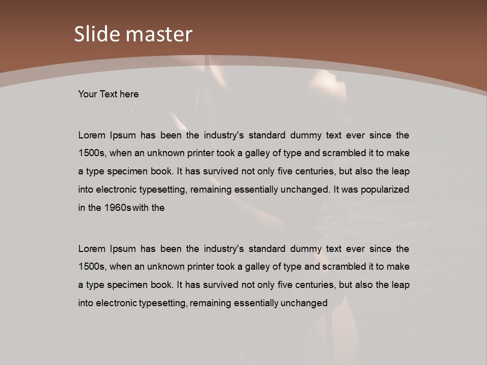 Female Brutal Young PowerPoint Template